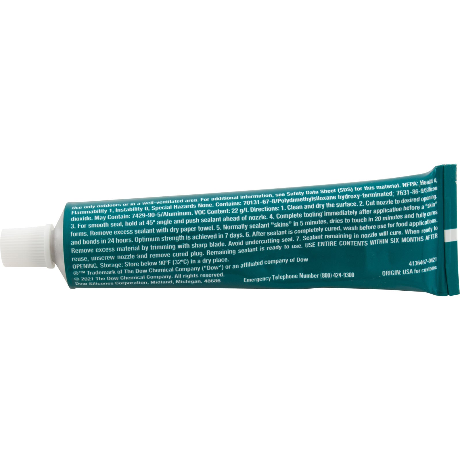 Silicone, DOW 732, 3oz Tube, Clear