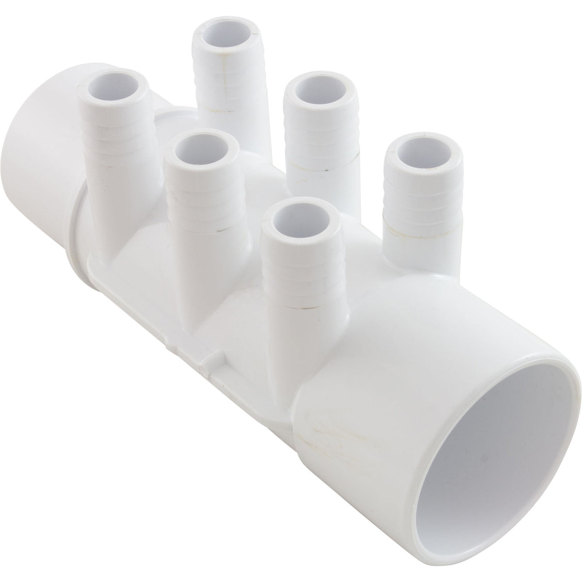 Manifold, 3/4"b, 6 Port, Flow Thru, 2"s x 2"spg, SP