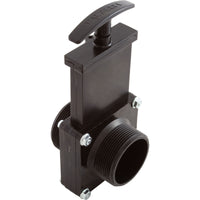 Gate Valve, 3 pc, Valterra, 2"mpt x 2"mpt, 40psi, Black