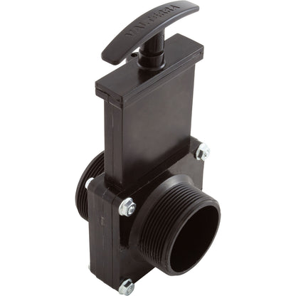Gate Valve, 3 pc, Valterra, 2"mpt x 2"mpt, 40psi, Black