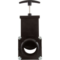 Gate Valve, 3 pc, Valterra, 2"mpt x 2"mpt, 40psi, Black