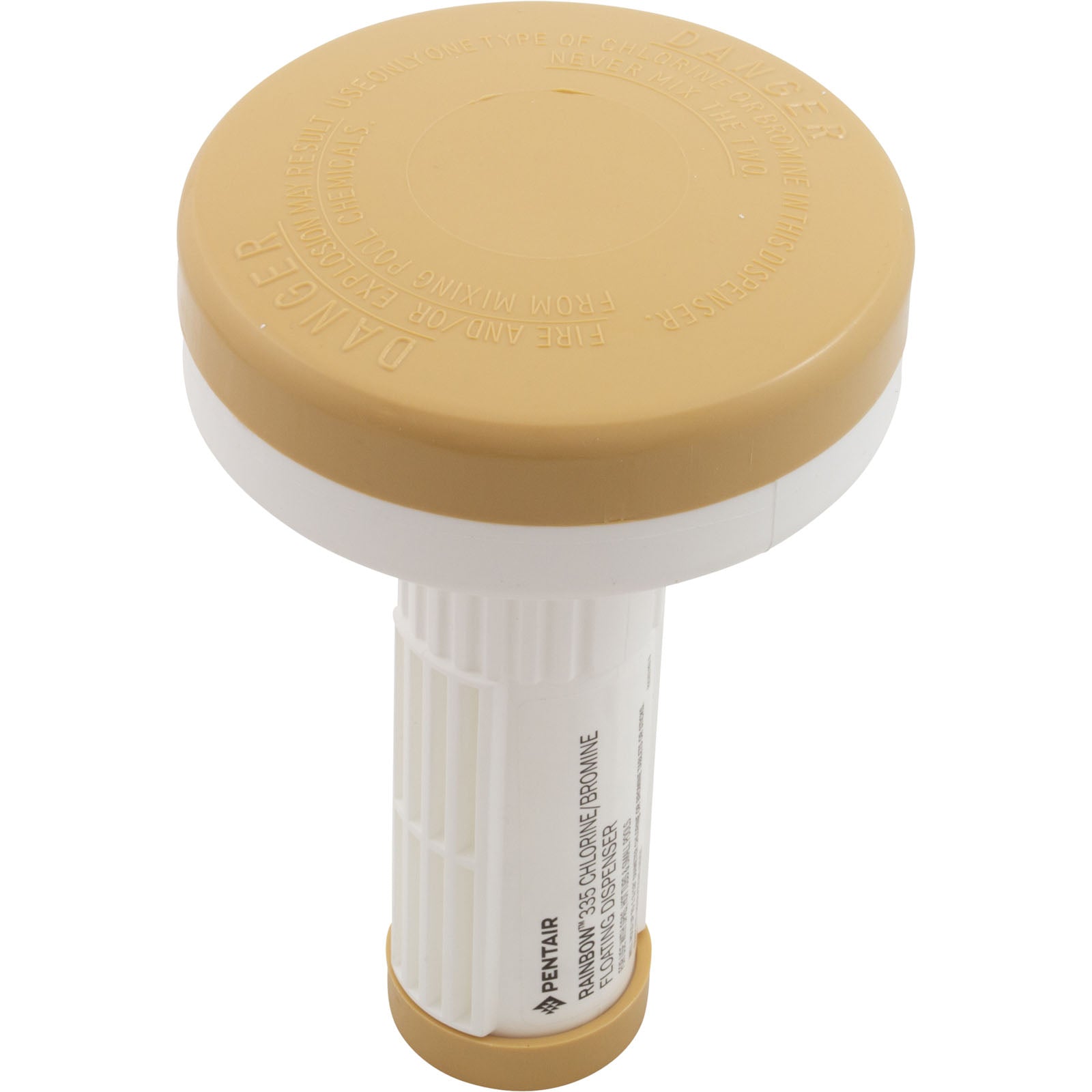 Tablet Dispenser, Rainbow 335, 1" Tabs, Floating, Tan