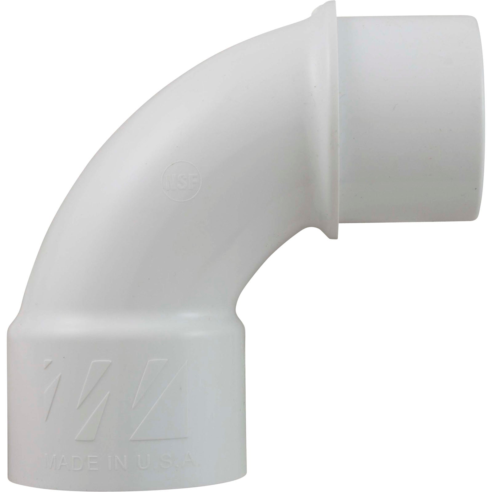 90 Elbow, Sweep, Waterway, 1-1/2" Slip x 1-1/2" Spigot