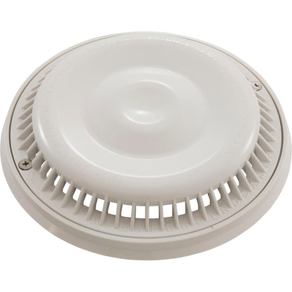 Main Drain Grate, Afras, Anti Vortex, 7-3/4" DIA, White, w/ Ring & Screw