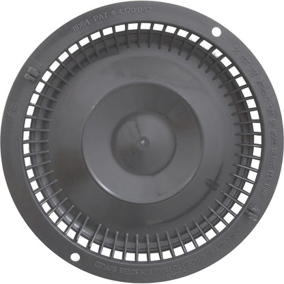 Main Drain Grate, Afras, Anti Vortex, Lt Gray, w/ 2 Screws