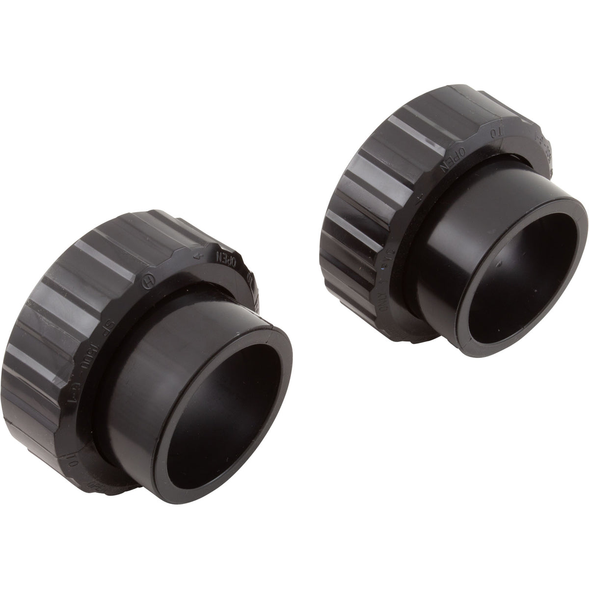 Union, 1-1/2" Slip x 2" Spigot, Flush, Quantity 2