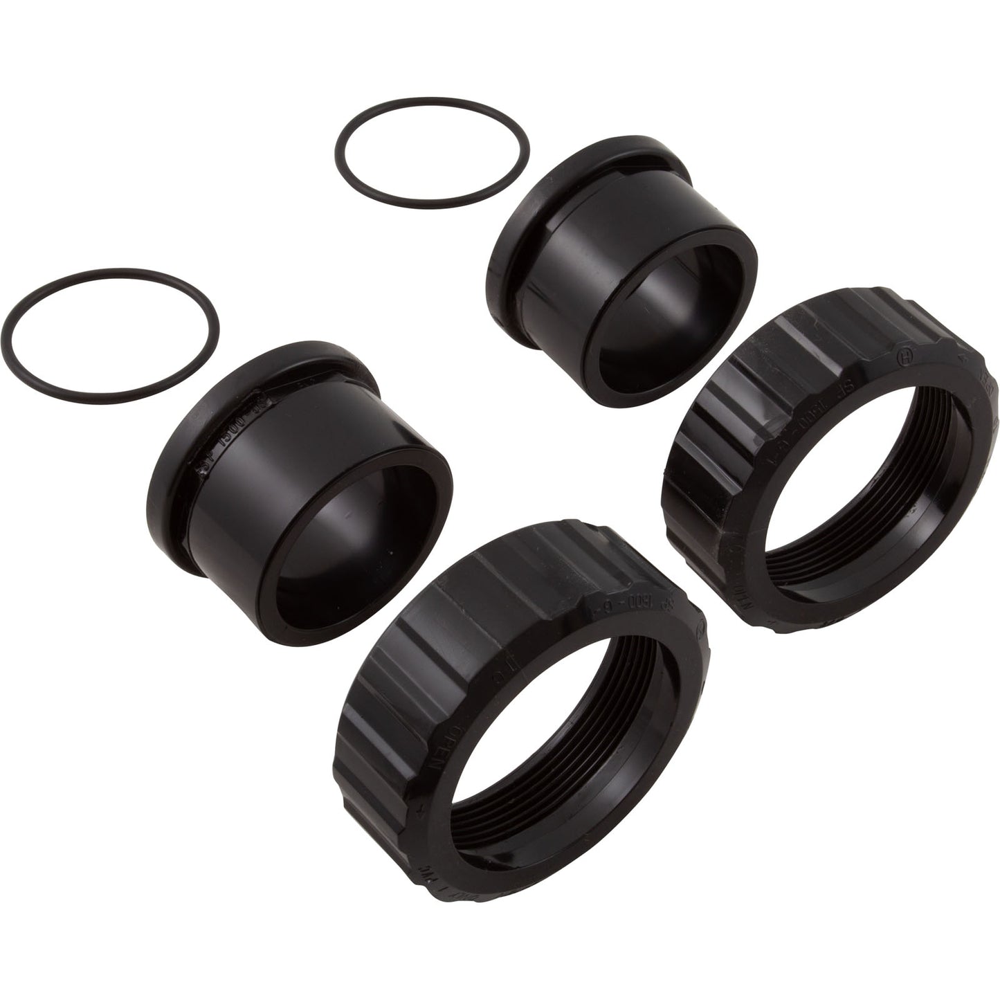 Union, 1-1/2" Slip x 2" Spigot, Flush, Quantity 2