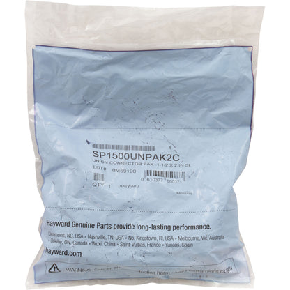 Union, 1-1/2" Slip x 2" Spigot, Flush, Quantity 2