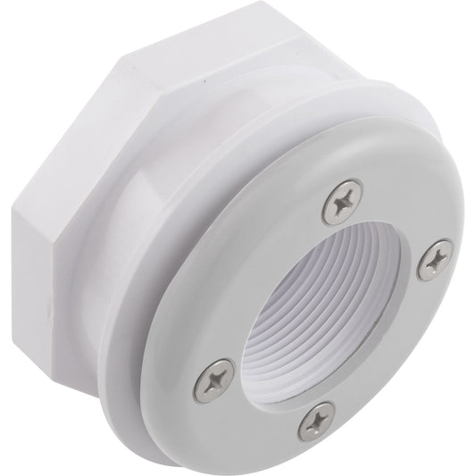 Wall Fitting, Vinyl Std Body, 1-1/2"mpt x 1-1/2"fpt, White