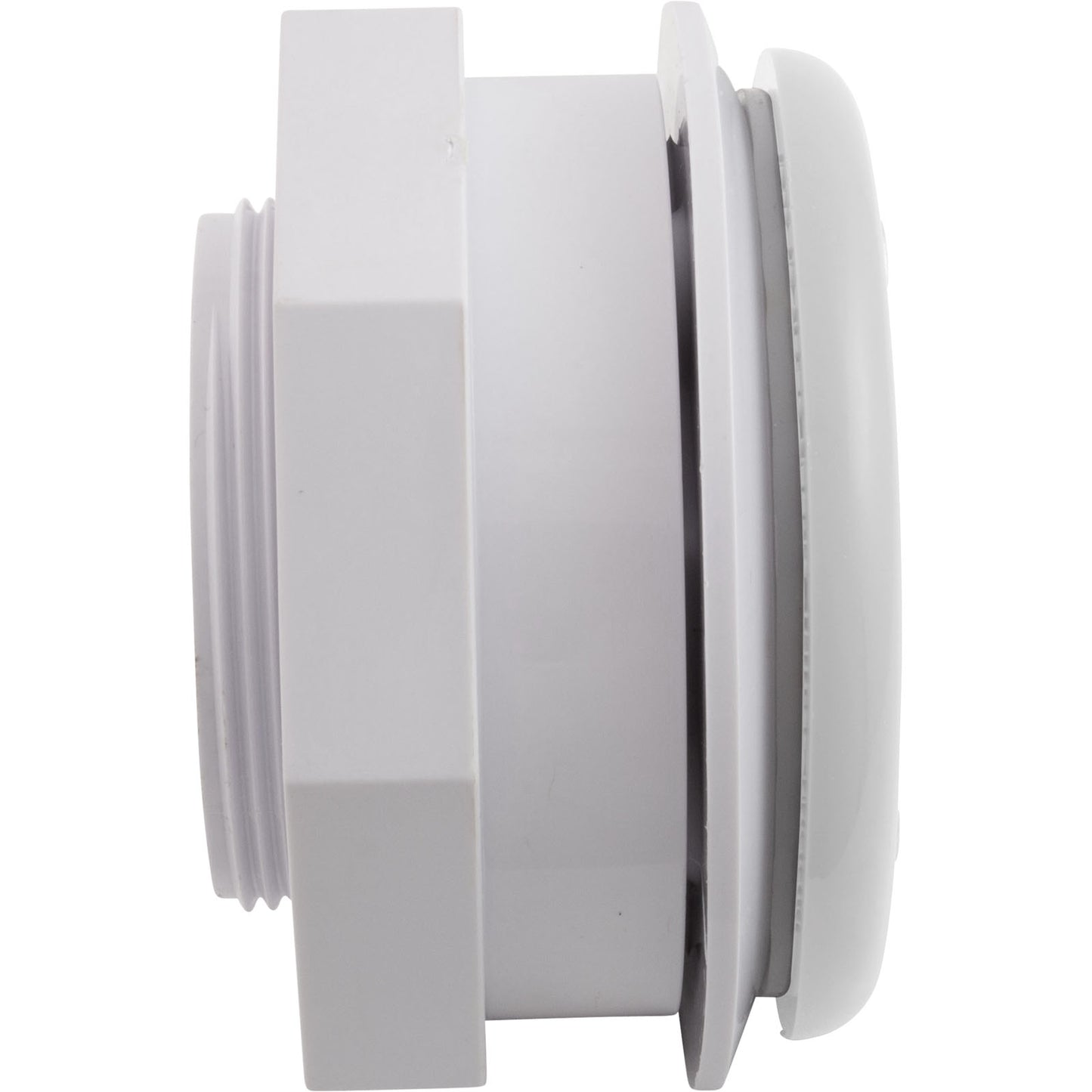 Wall Fitting, Vinyl Std Body, 1-1/2"mpt x 1-1/2"fpt, White