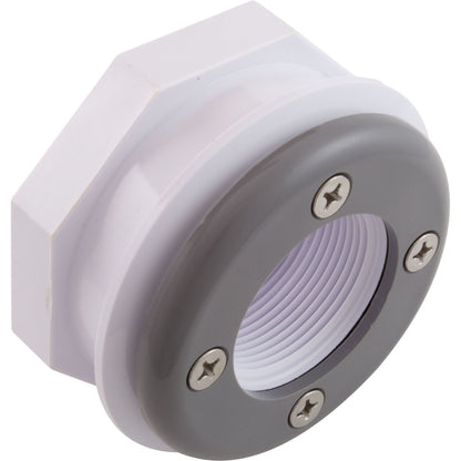 Wall Fitting, Vinyl Std Body, 1-1/2"mpt x 1-1/2"fpt, Gray