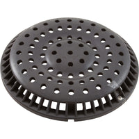 Main Drain Grate, WW Anti-Vortex, 8" Round, w/o Screws, Dk Gry