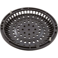 Main Drain Grate, WW Anti-Vortex, 8" Round, w/o Screws, Dk Gry