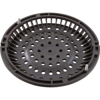 Main Drain Grate, WW Anti-Vortex, 8" Round, w/o Screws, Dk Gry