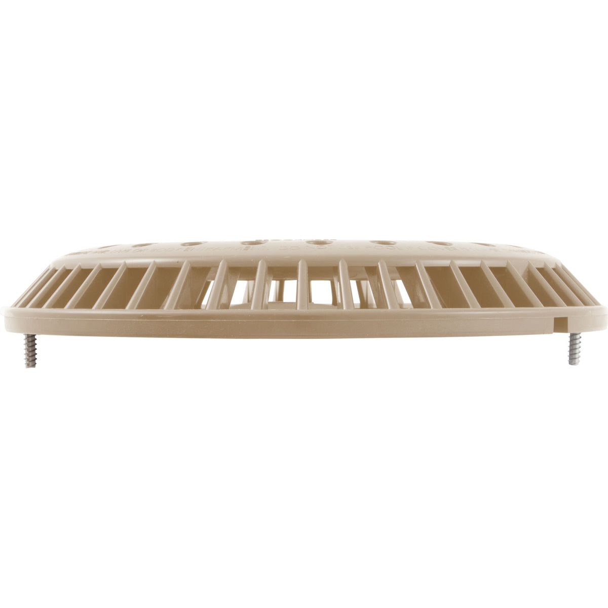 Main Drain Grate, WW Anti-Vortex, 8" Round, w/ Screws, Beige