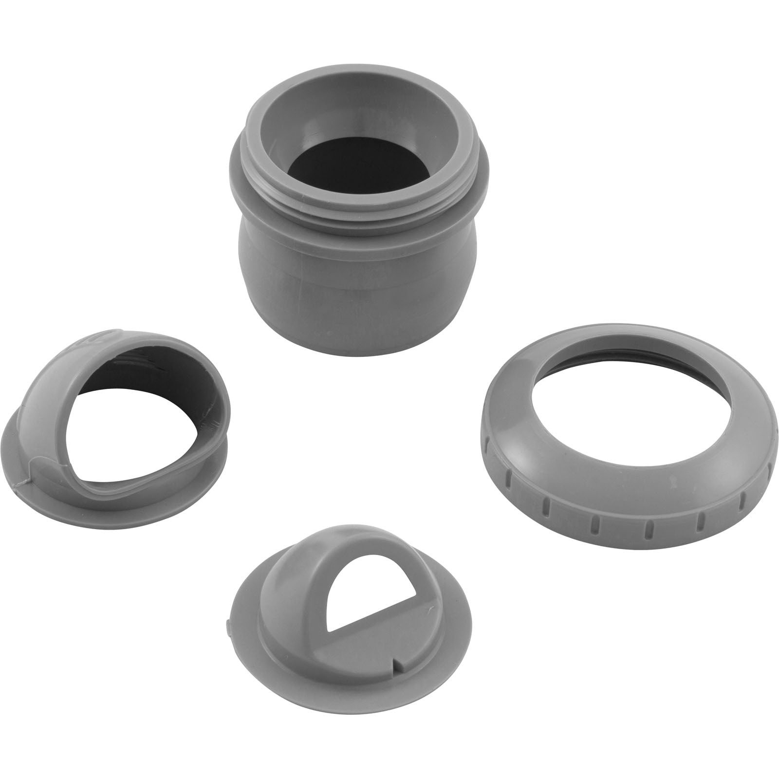 Inlet Fitting, Infusion Venturi, 2" Insider, Glueless, LtGry
