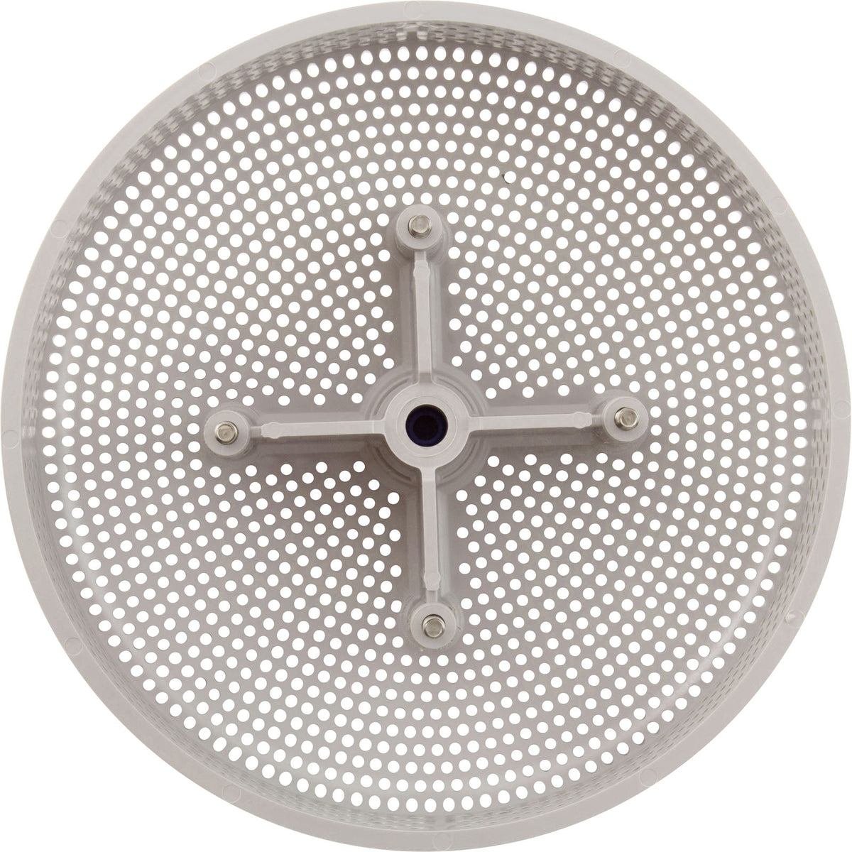 Suction Cover, HydroAir Repl, 6", 224gpm, w/Screws, White