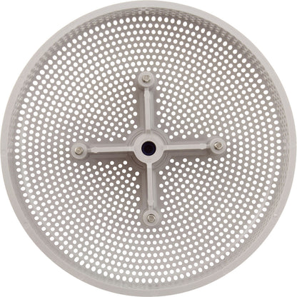 Suction Cover, HydroAir Repl, 6", 224gpm, w/Screws, White