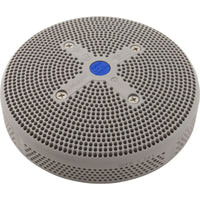 Suction Cover, HydroAir Repl, 6", 224gpm, w/Screws, Lt Gray