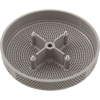 Suction Cover, HydroAir Repl, 6", 224gpm, w/Screws, Lt Gray