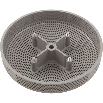 Suction Cover, HydroAir Repl, 6", 224gpm, w/Screws, Lt Gray