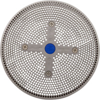 Suction Cover, HydroAir Repl, 6", 224gpm, w/Screws, Lt Gray