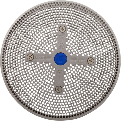 Suction Cover, HydroAir Repl, 6", 224gpm, w/Screws, Lt Gray