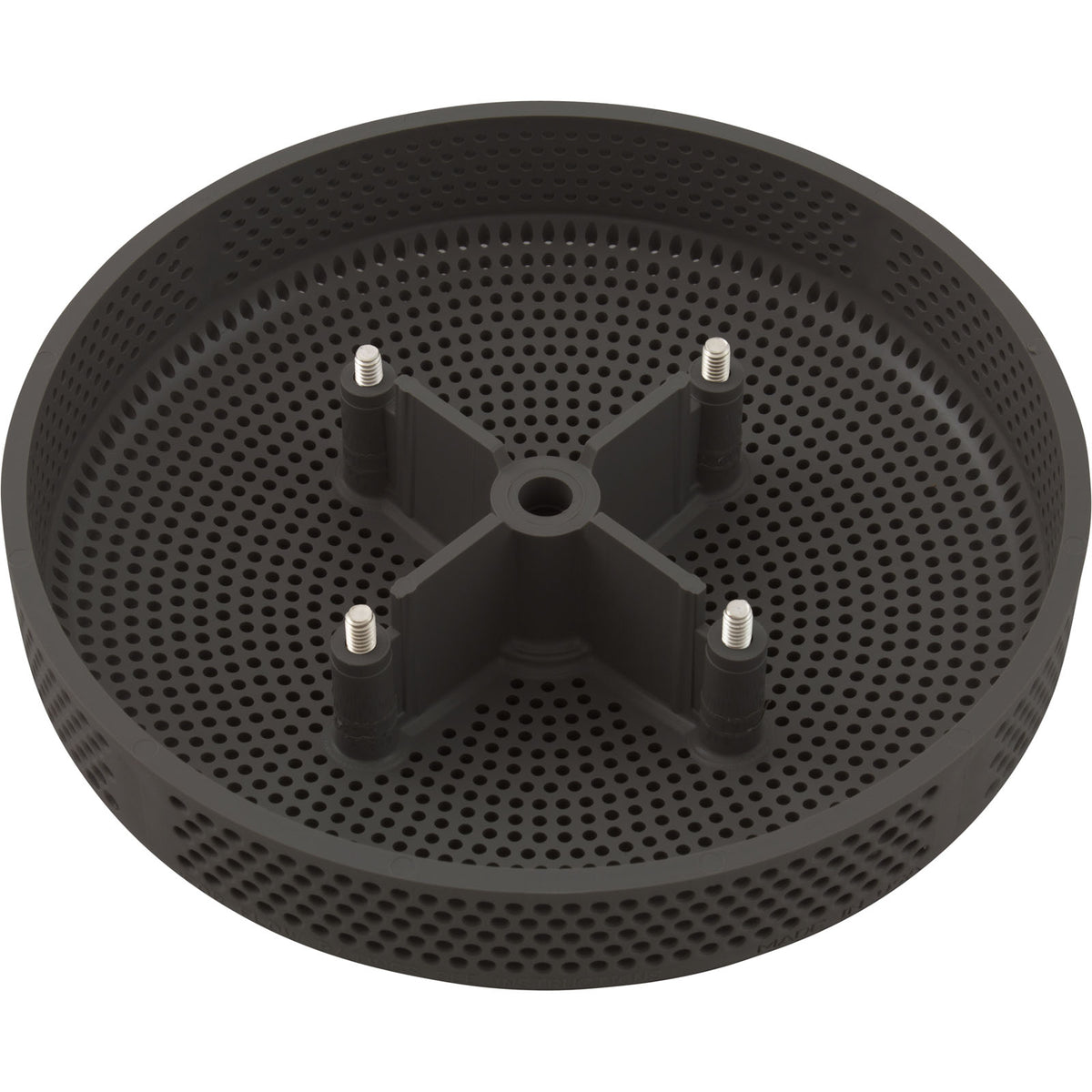 Suction Cover, HydroAir Repl, 6", 224gpm, w/Screws, Dk Gray