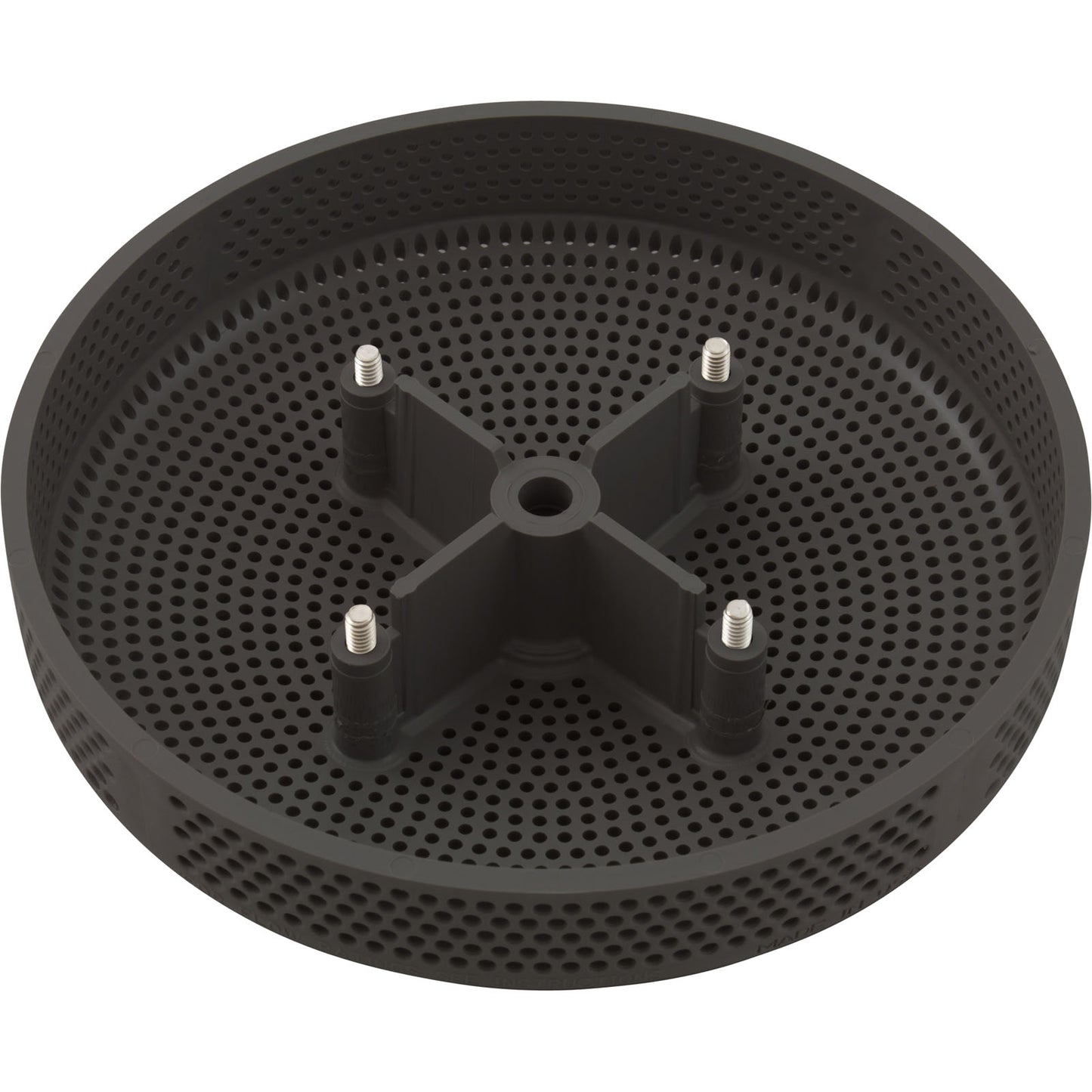 Suction Cover, HydroAir Repl, 6", 224gpm, w/Screws, Dk Gray