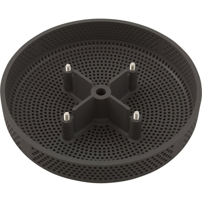 Suction Cover, HydroAir Repl, 6", 224gpm, w/Screws, Dk Gray