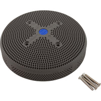 Suction Cover, HydroAir Repl, 6", 224gpm, w/Screws, Dk Gray