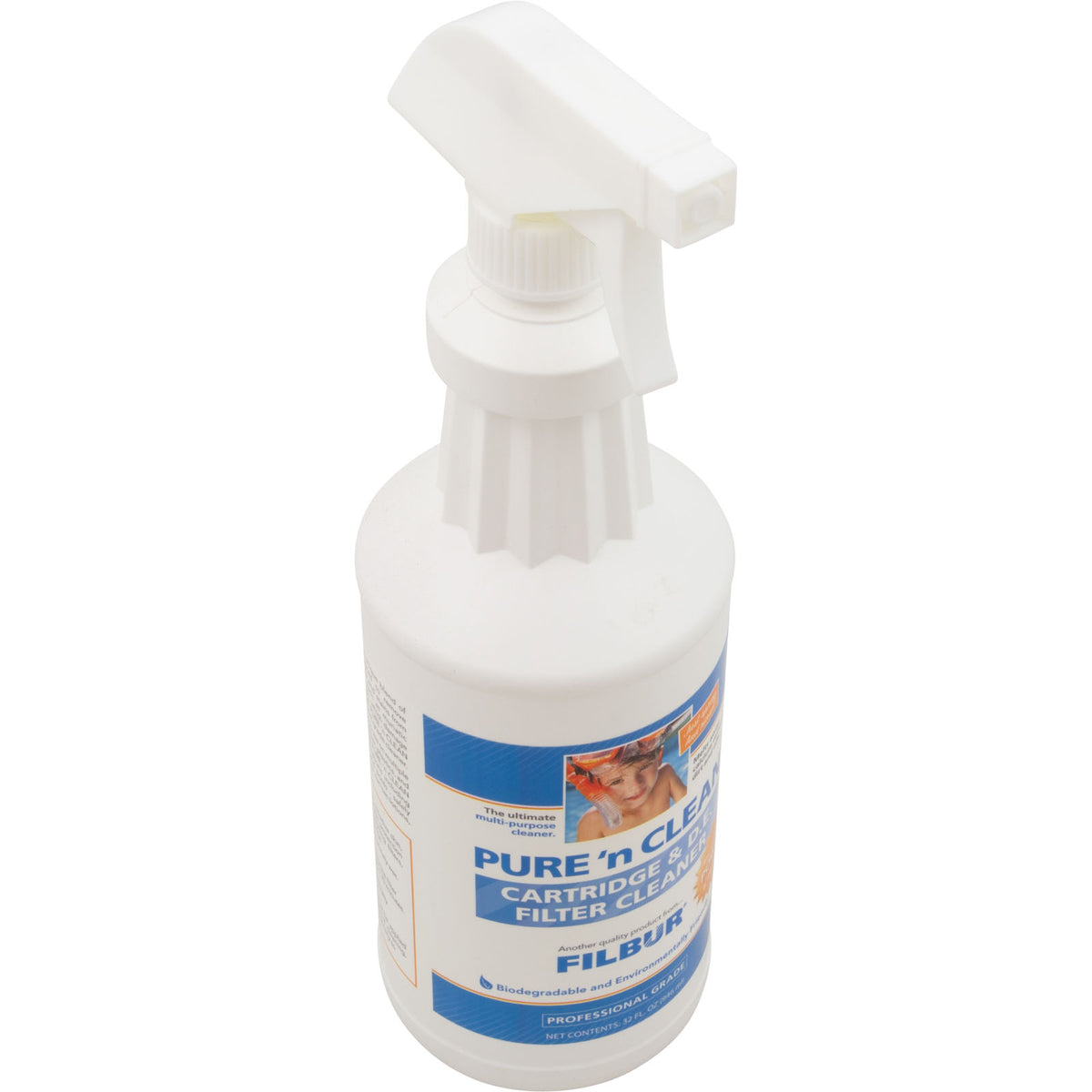 Cartridge and Grid Cleaner, Filbur, Pure and Clean, 32oz.