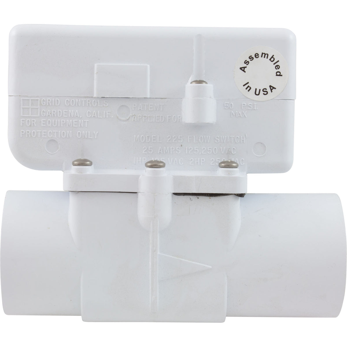 Flow Switch, Grid Controls M-225, 25A, 115v, 2" Spigot