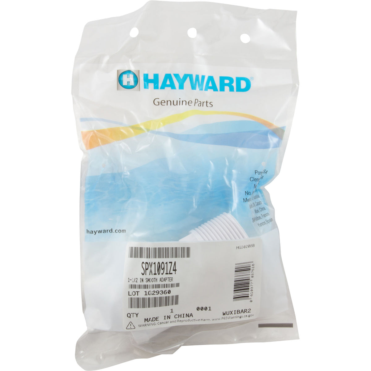 Adapter, Hayward GM152, 1-1/2" Slip