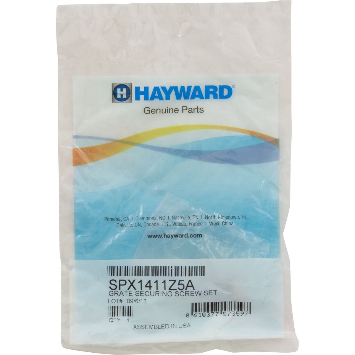 Screw, Hayward WG1048AV Grate, Quantity 2