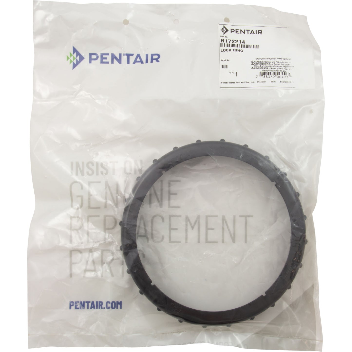 Lock Ring, Pentair Rainbow RDC/RTL/Leaf Traps