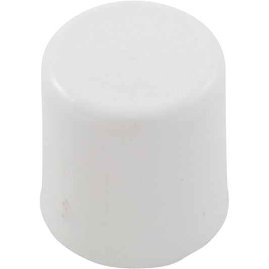 Tapón, espiga de 3/8", estilo tapa, color blanco