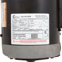 Motor, Century, 1.5hp, 2-Spd, 115v, 56JFr, C-Face, Full Rated, Thd