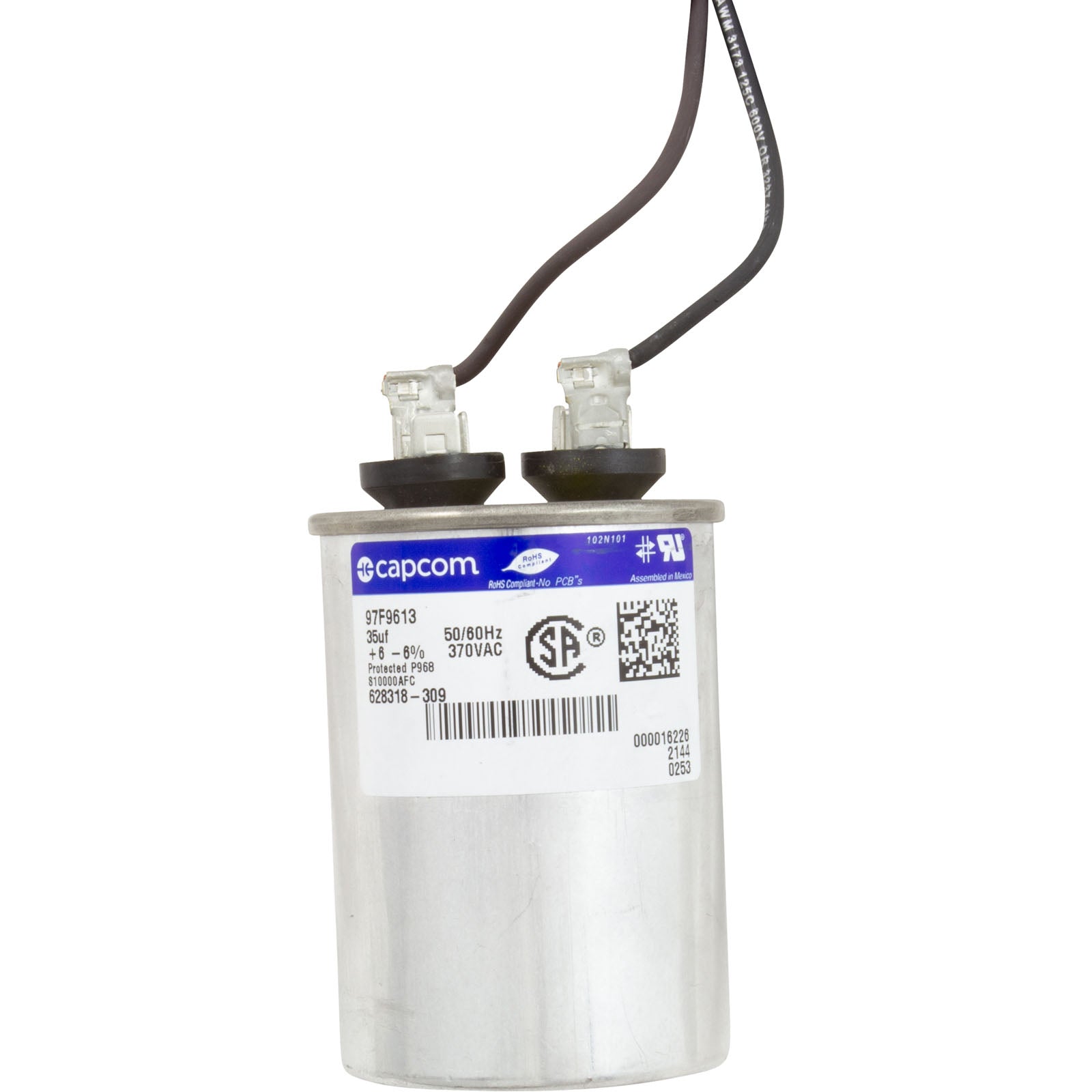 Motor, Century, 1.5hp, 2-Spd, 115v, 56JFr, C-Face, Full Rated, Thd