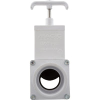 Gate Valve, 3 pc, Magic Plastics, 1-1/2"s x 1-1/2"s, 100psi