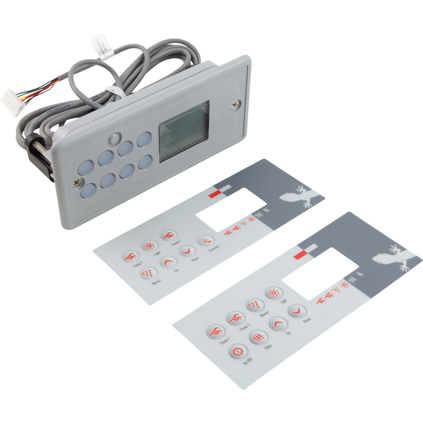 Topside, Gecko TSC-8/K 8, 8 Button, 2 Pump, Large Rec, LCD