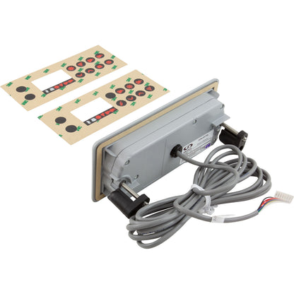 Topside, Gecko TSC-8/K 8, 8 Button, 2 Pump, Large Rec, LCD