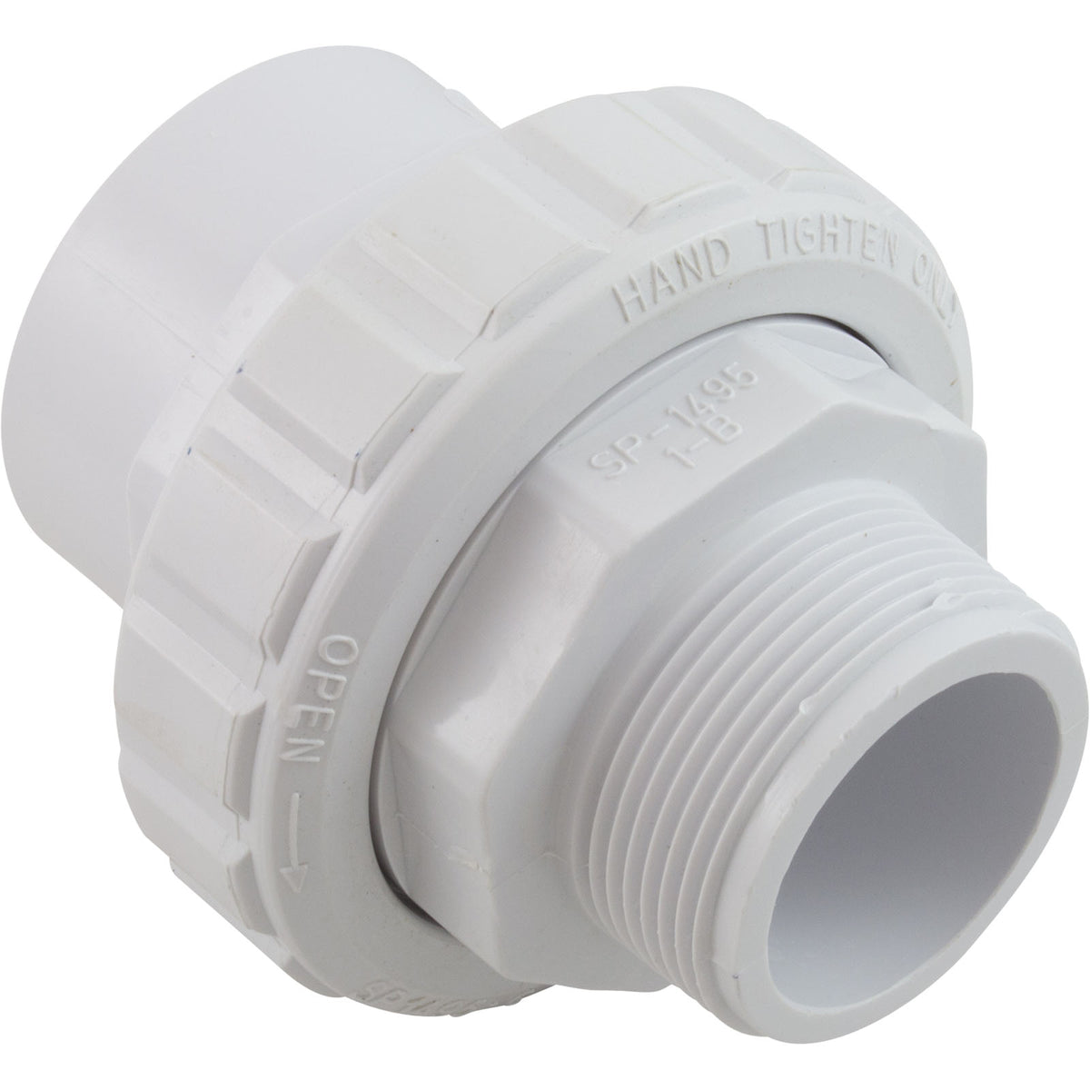 Union, Hayward, 1-1/2" Male Pipe Thread x 1-1/2" Slip, Flush