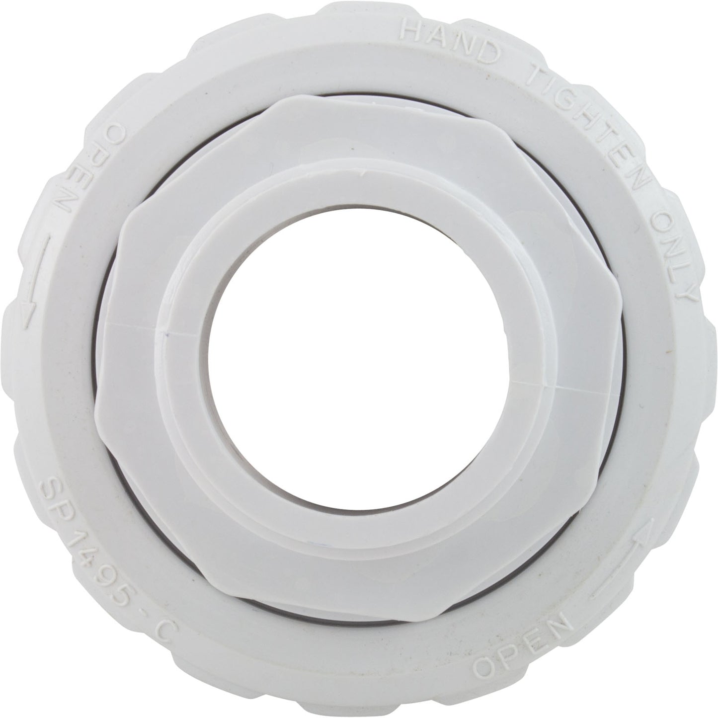 Union, Hayward, 1-1/2" Male Pipe Thread x 1-1/2" Slip, Flush