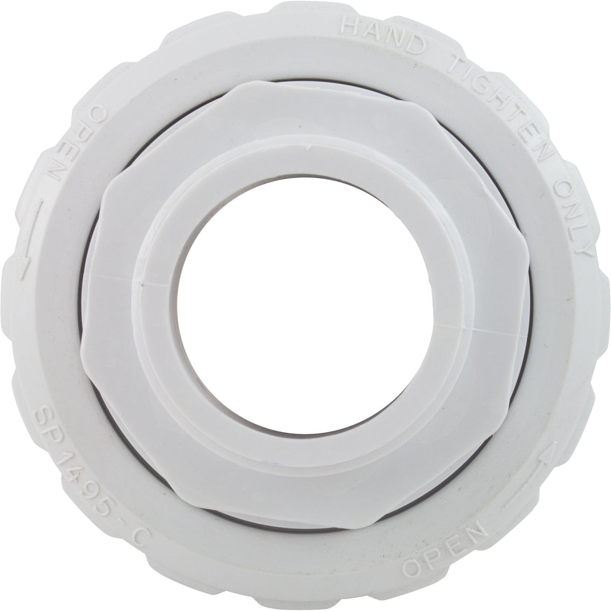 Union, Hayward, 1-1/2" Male Pipe Thread x 1-1/2" Slip, Flush