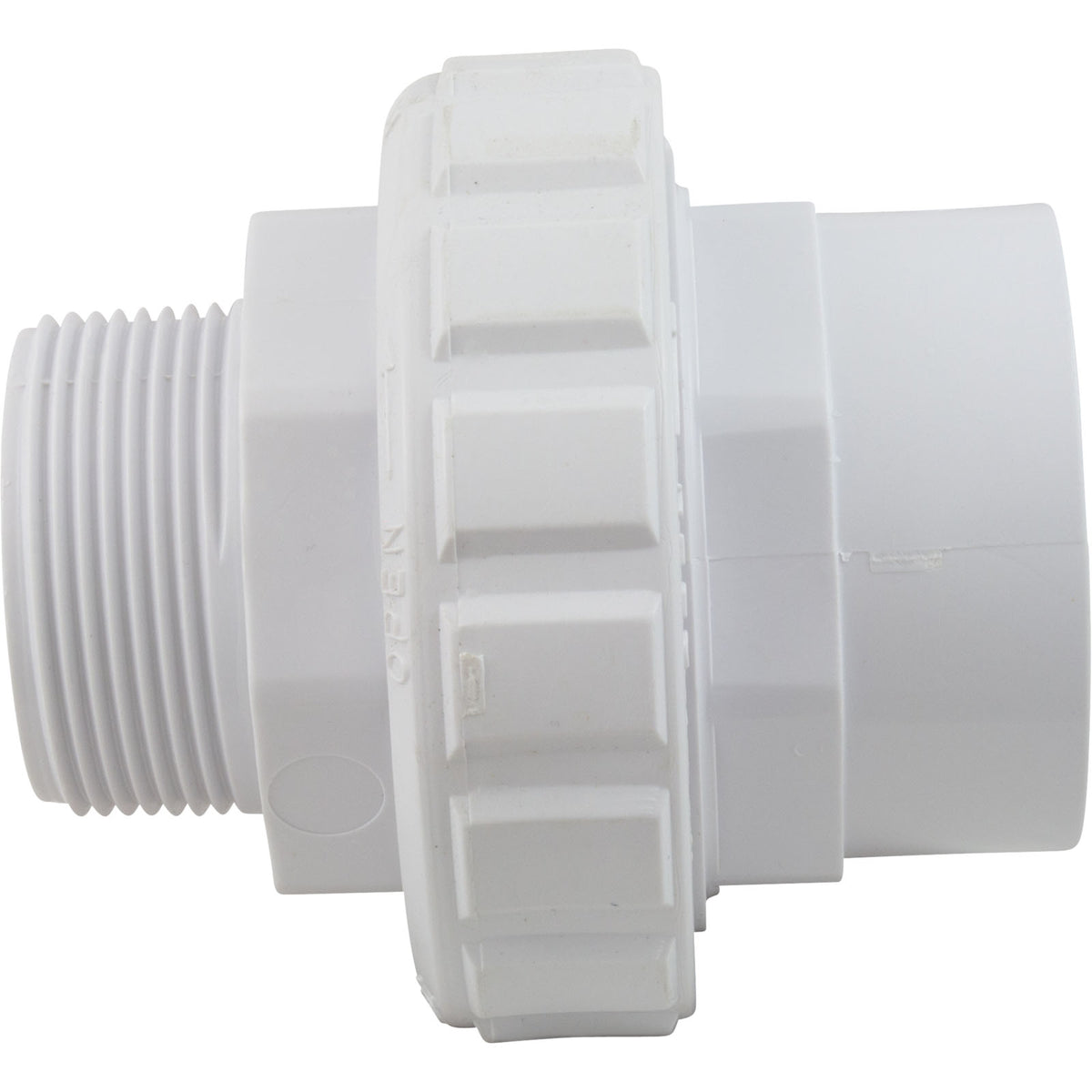 Union, Hayward, 1-1/2" Male Pipe Thread x 1-1/2" Slip, Flush