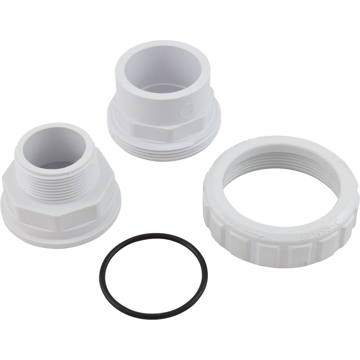 Union, Hayward, 1-1/2" Male Pipe Thread x 1-1/2" Slip, Flush