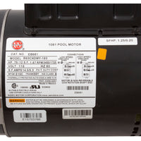 Motor, Nidec/US Motor, 0.75hp, 115v, 2-Spd, 56Yfr, SQFL, Full