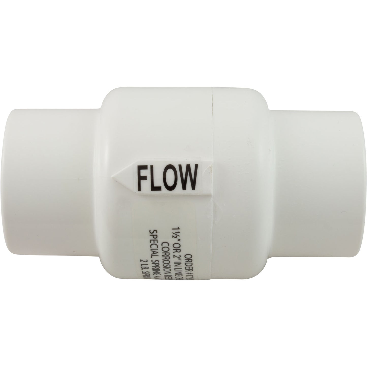 Check Valve, Pentair Rainbow Automatic Feeder 322, 1-1/2x 2