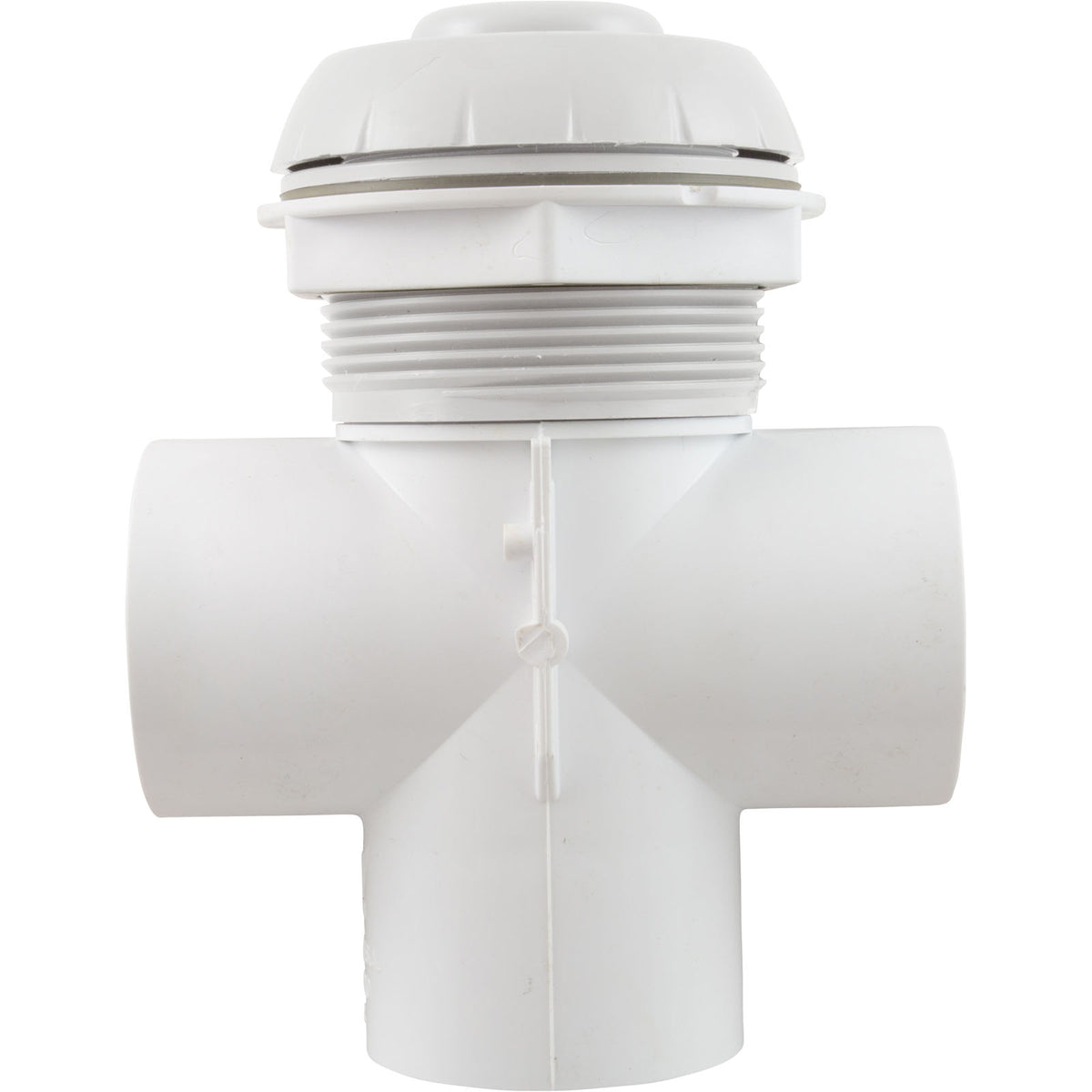 Diverter Valve, WW, 2", 2 Port, Top Mount, Notched, White